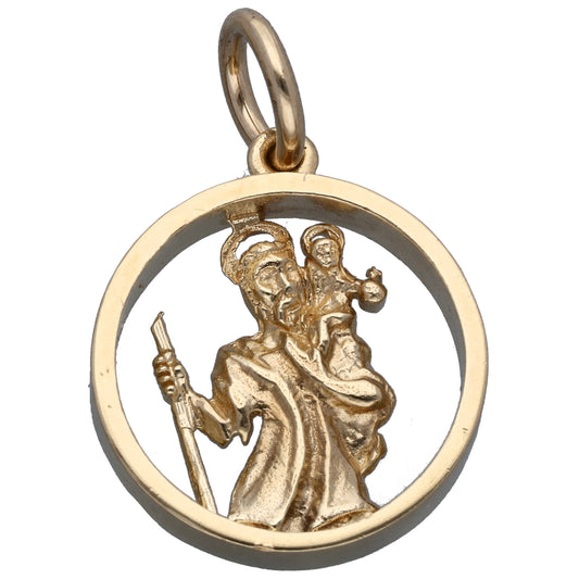 9ct Gold St Christopher Pendant