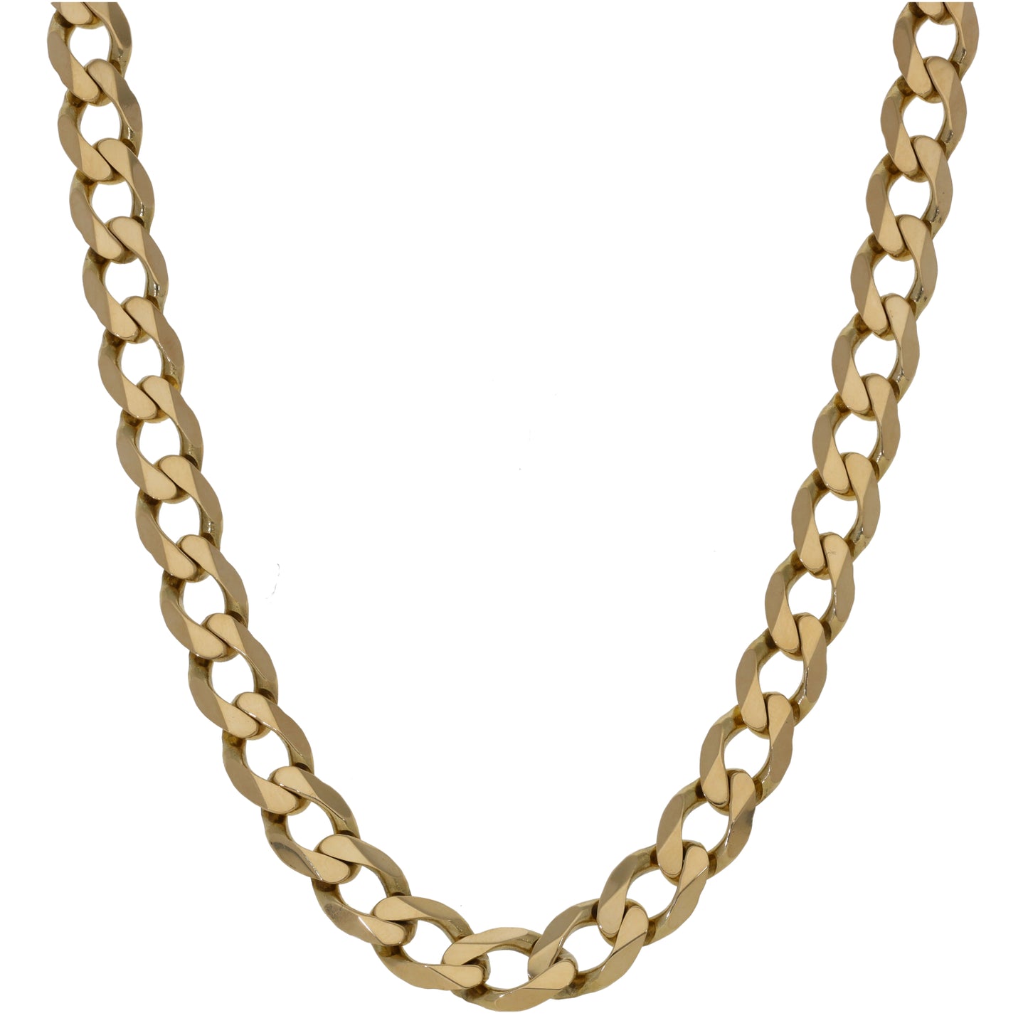 9ct Gold Curb Chain 22"