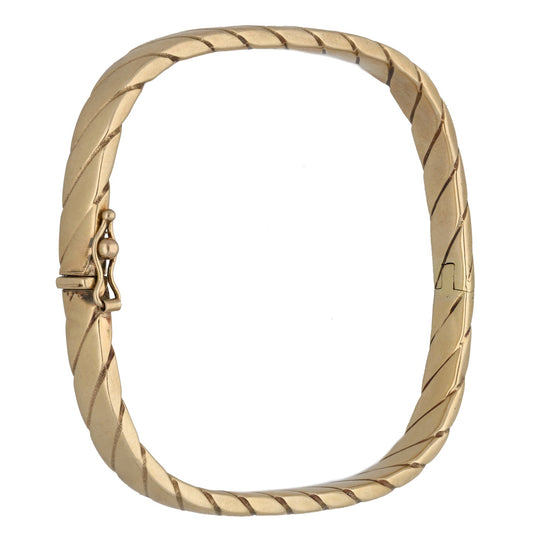 9ct Gold Hinged/Clasp Bangle