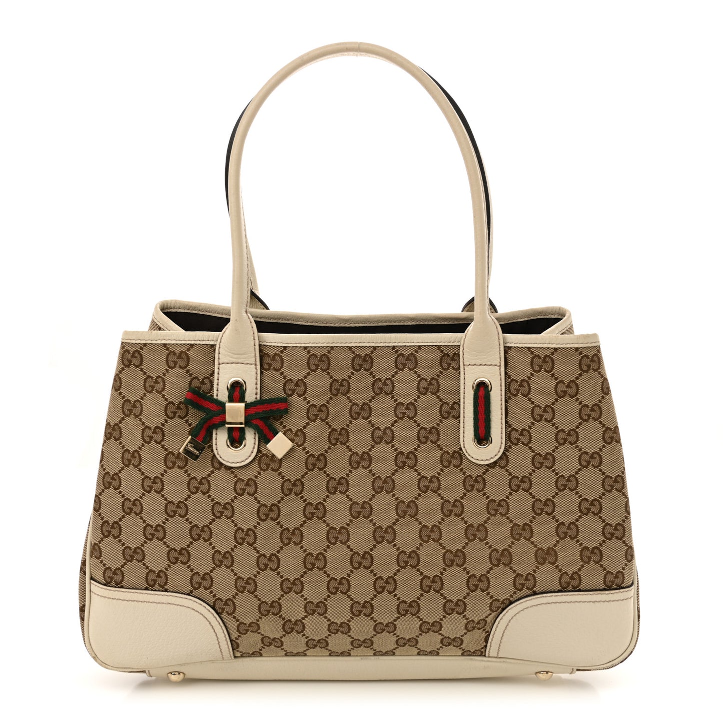 Gucci GG Monogram Princy Tote Canvas Bag - Off White