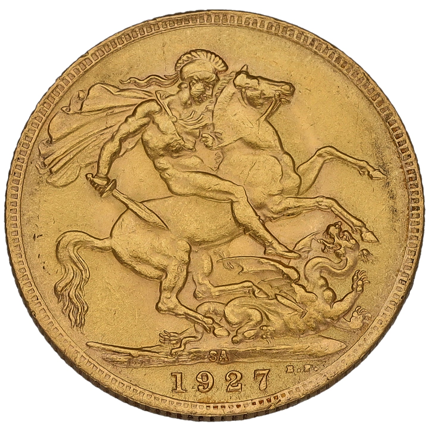 22ct Gold King George V Full Sovereign Coin 1927
