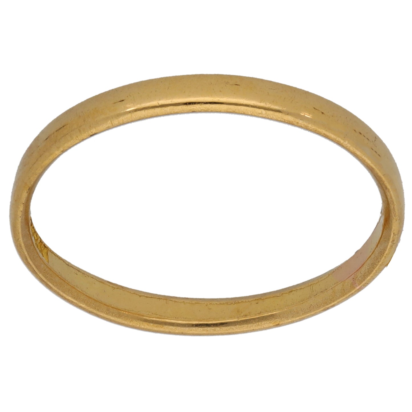 22ct Gold Plain Wedding Ring Size N