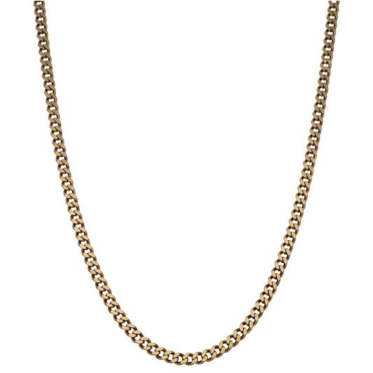 9ct Gold Curb Chain 18"
