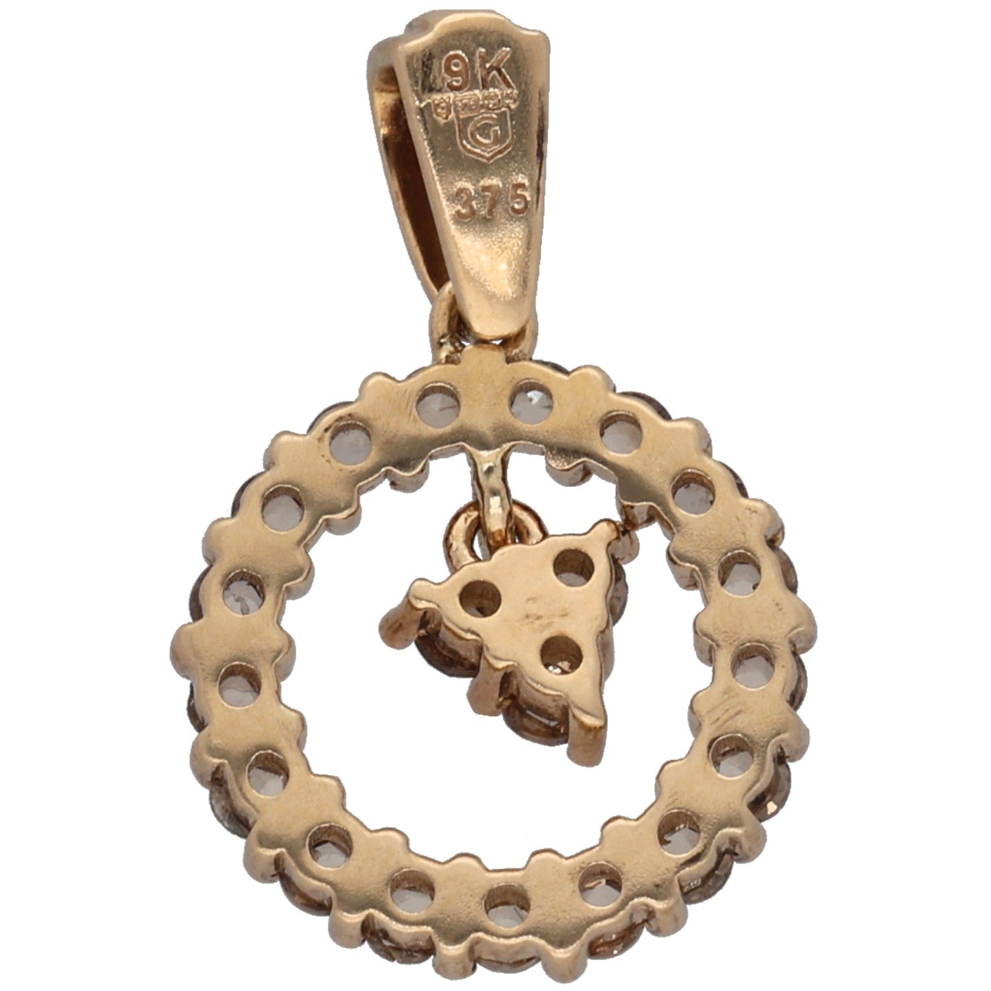 9ct Gold 0.60ct Diamond Dress/Cocktail Pendant