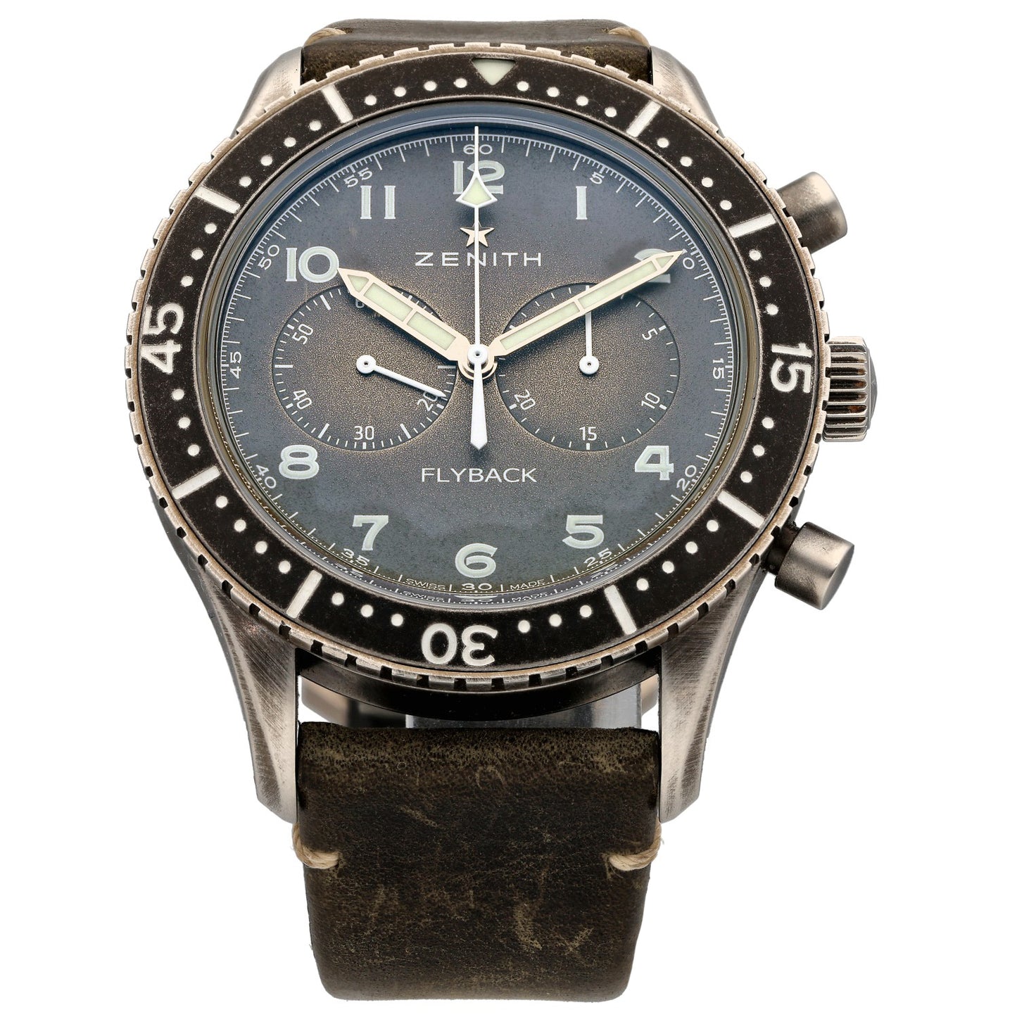 Zenith Pilot Cronometro Tipo CP-2 Flyback 11.2240.405/21.C773 43mm Stainless Steel Watch