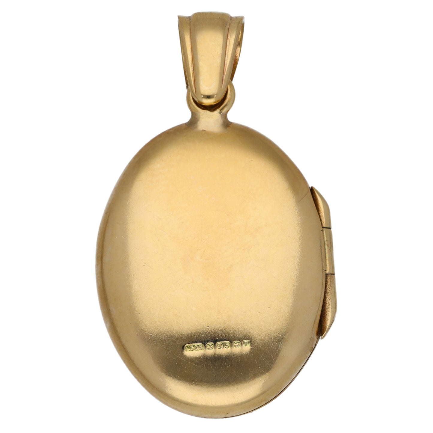 9ct Gold Patterned Locket Pendant