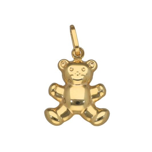 9ct Gold Hollow Bear Pendant