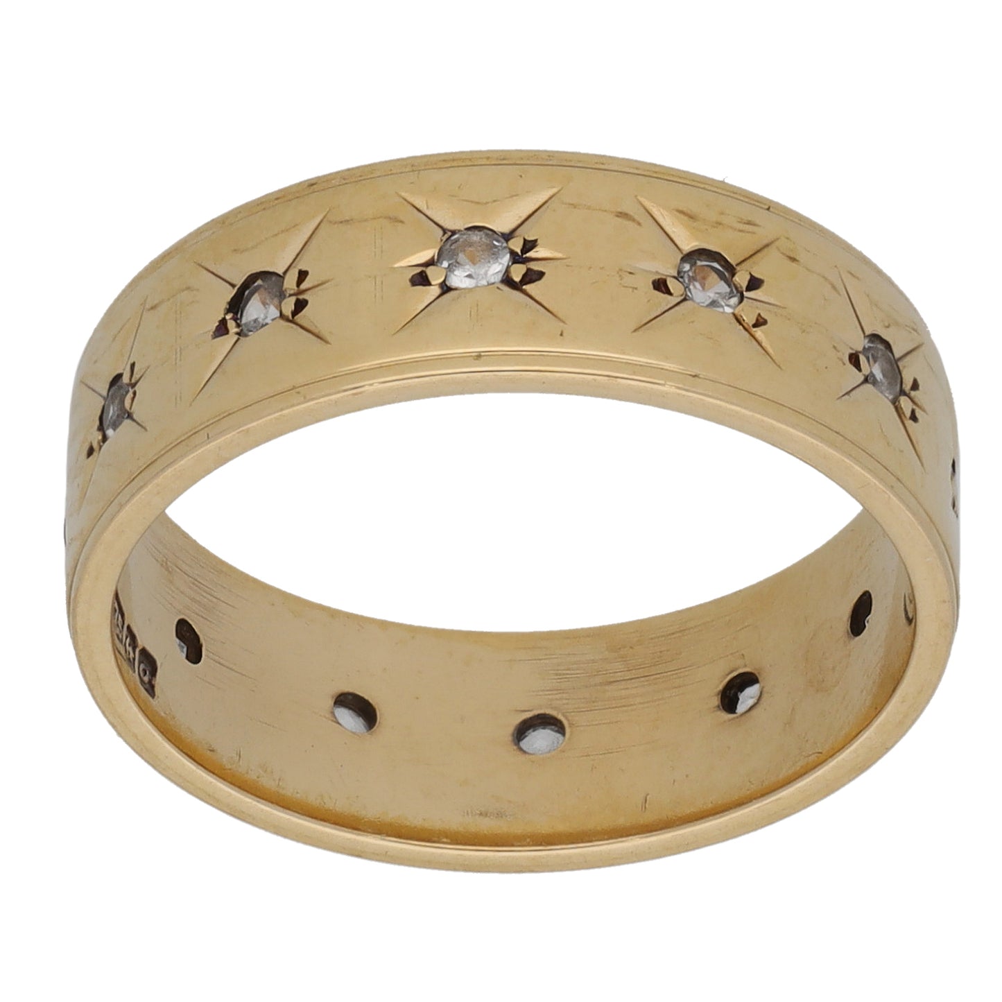 9ct Gold Cubic Zirconia Eternity Ring Size K