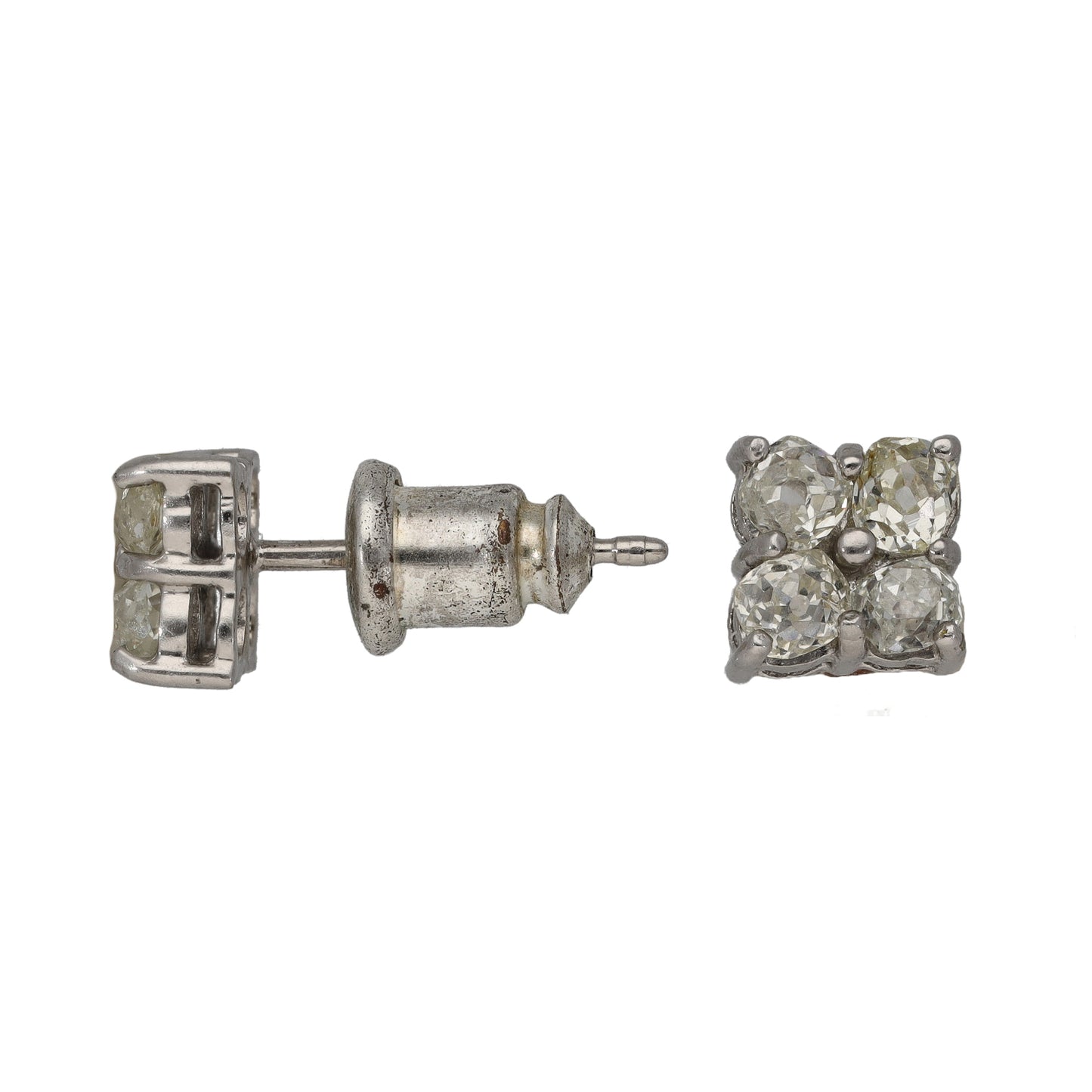 18ct White Gold 0.64ct Diamond Stud Earrings