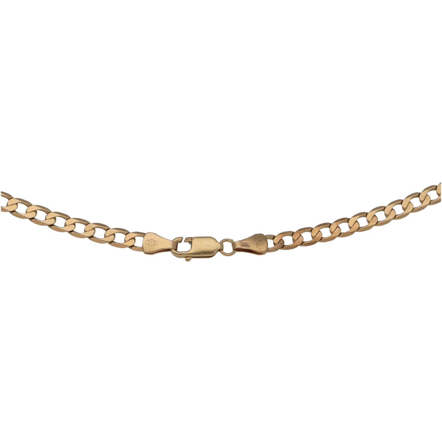 9ct Gold Curb Chain 22"