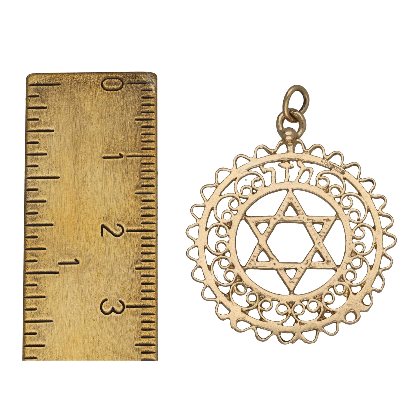 9ct Gold Star of David Pendant