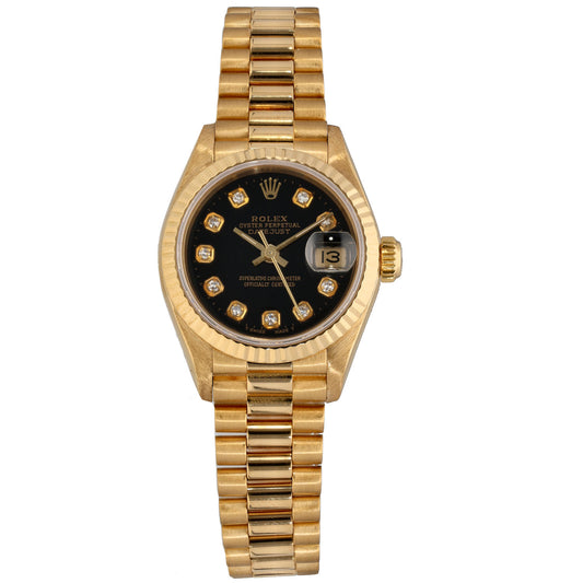 Rolex Lady Datejust 69178 26mm Gold Watch
