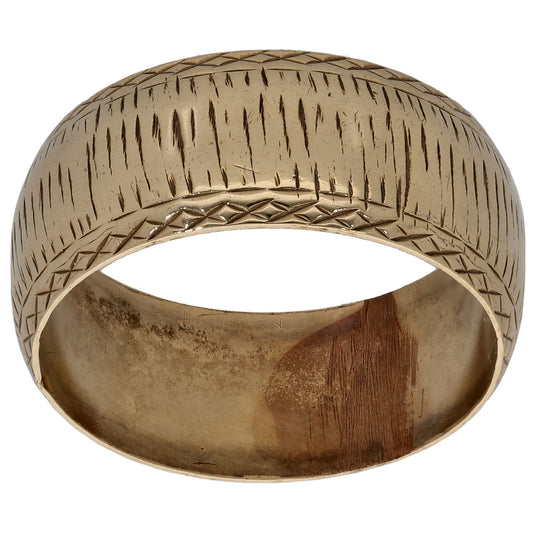 9ct Gold Plain Wedding Ring Size P