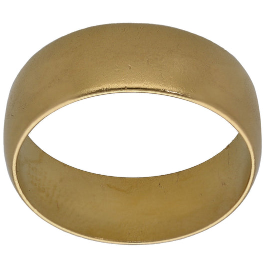 22ct Gold Plain Wedding Ring Size R