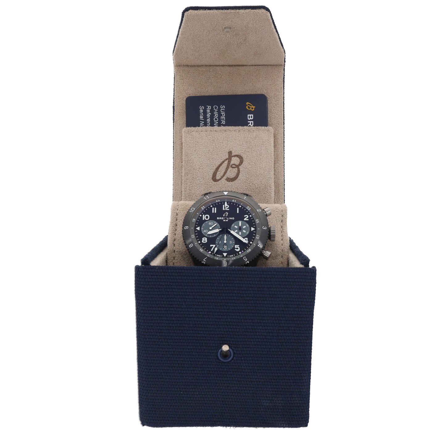 Breitling Super AVi B04 Chronograph GMT 46 Mosquito Night Fighter SB0445 46mm Ceramic Watch