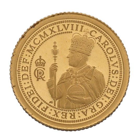 22ct Gold King Charles III Eighth Sovereign Coin 2023