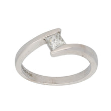 Load image into Gallery viewer, 18ct White Gold 0.33ct Diamond Solitaire Ring Size M

