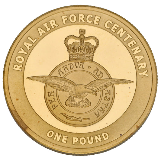 22ct Gold 100 Years Of The Royal Air Force One Pound 2018