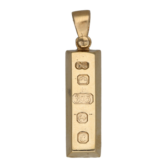 9ct Gold Ingot Pendant