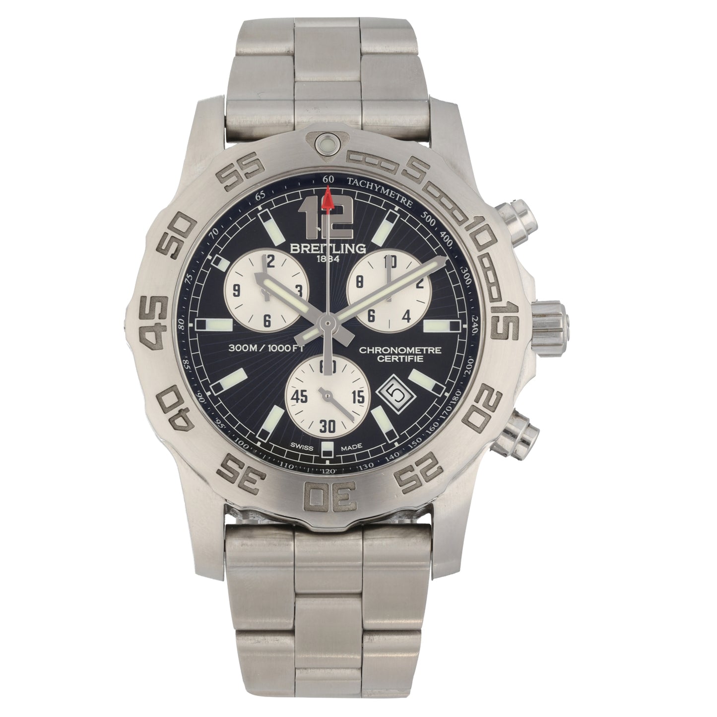 Breitling Colt Chronograph II A73387 43mm Stainless Steel Watch