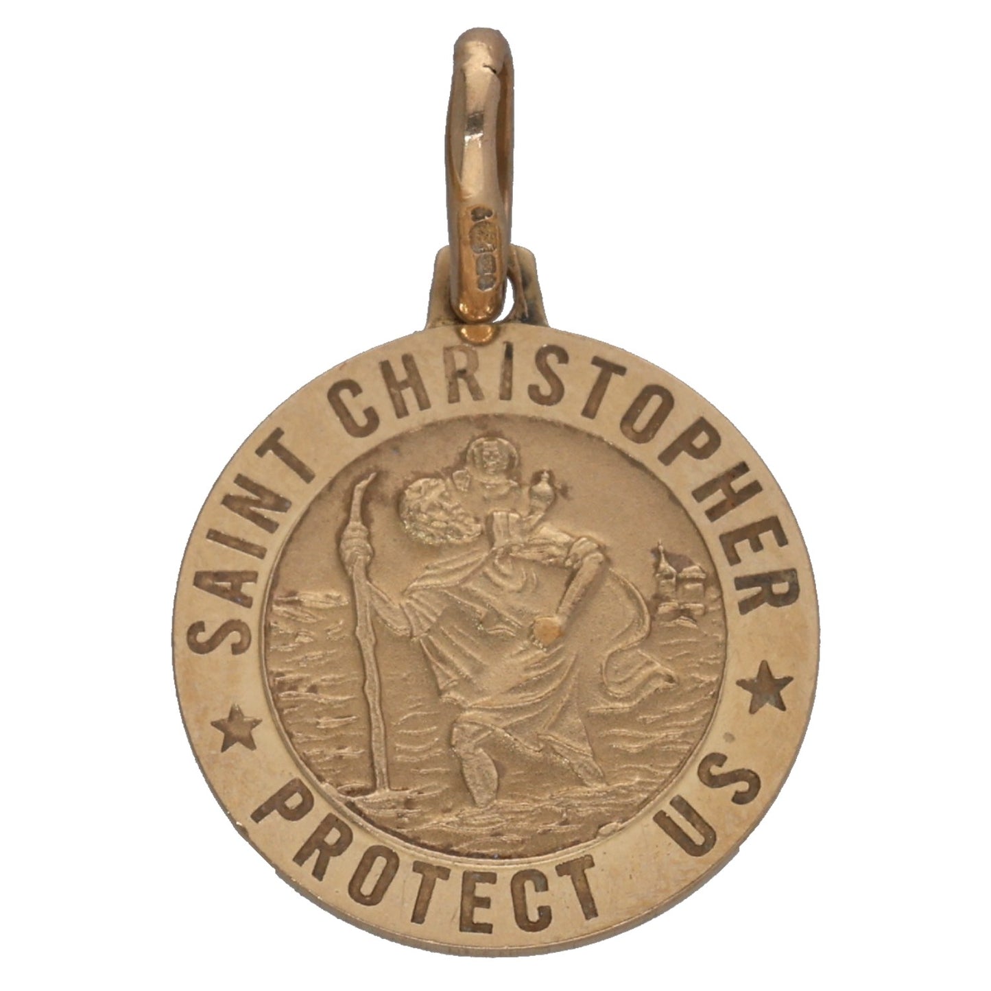9ct Gold St Christopher Pendant