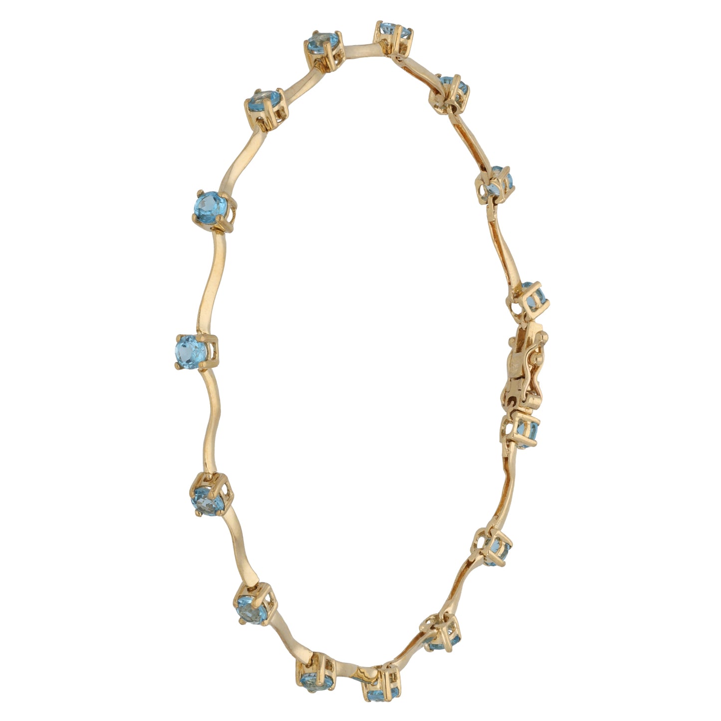 New 9ct Gold Topaz Fancy Bracelet