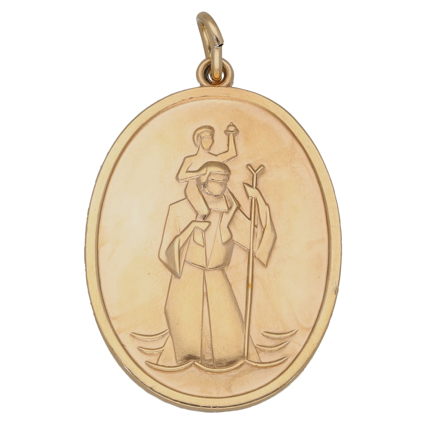 9ct Gold St Christopher Pendant