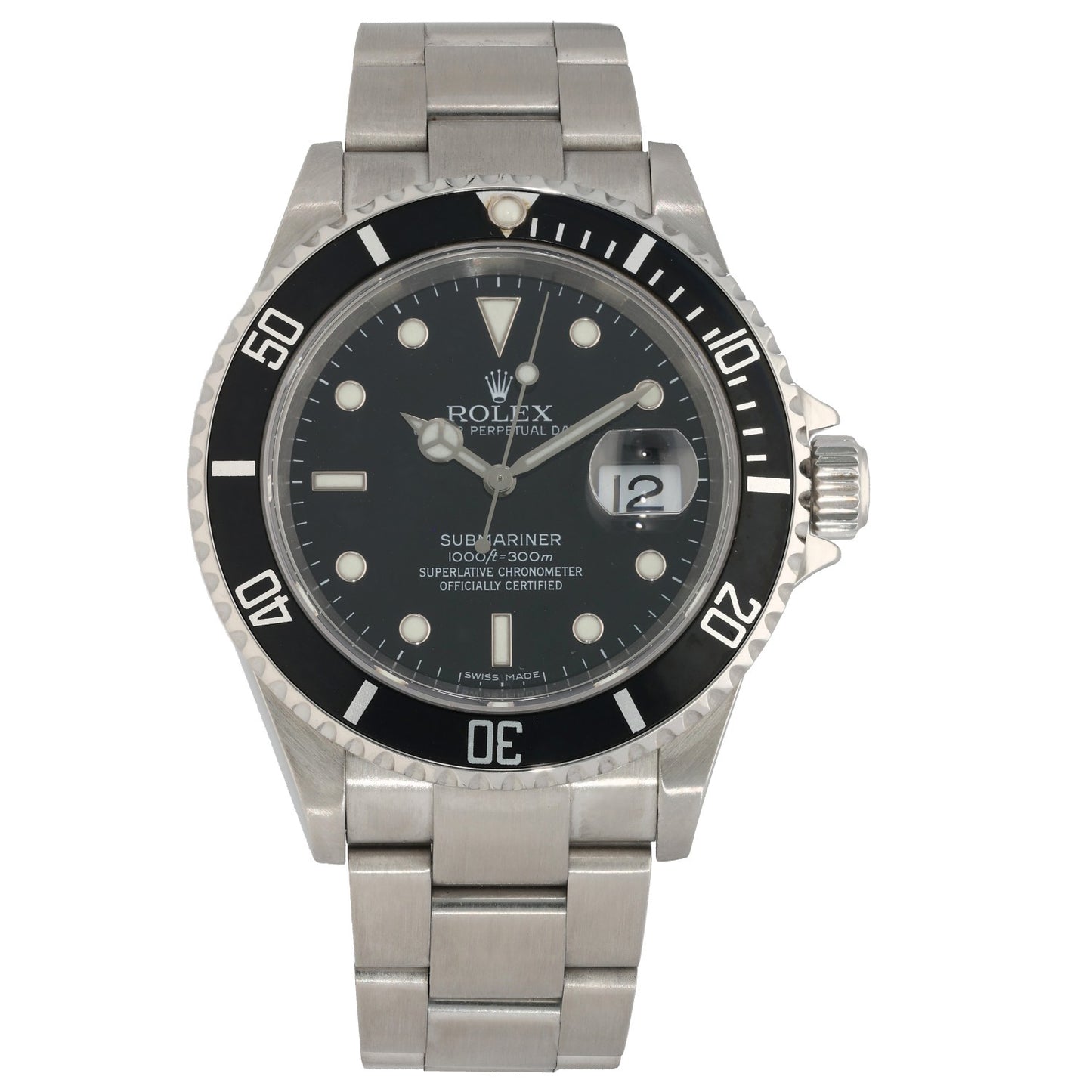 Rolex Submariner 16610 40mm Stainless Steel Watch