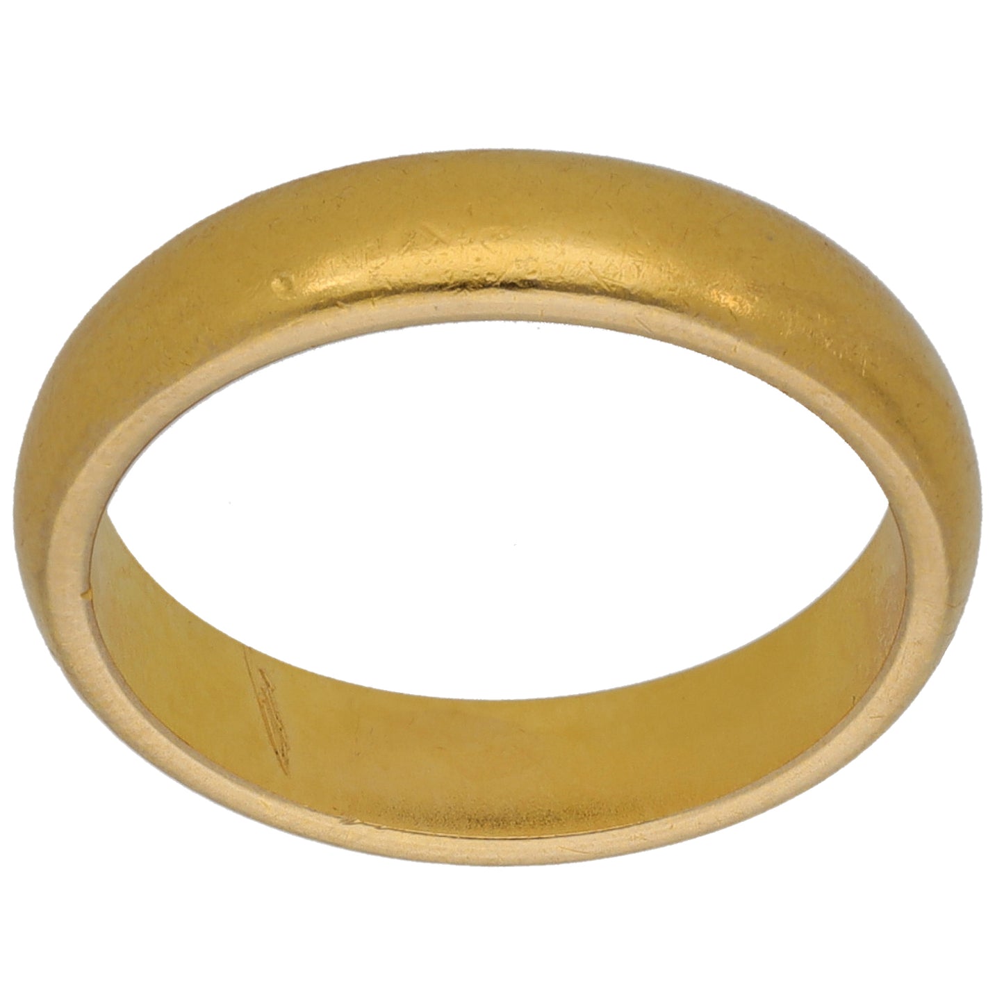 22ct Gold Plain Wedding Ring Size K