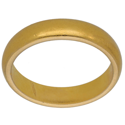 22ct Gold Plain Wedding Ring Size K