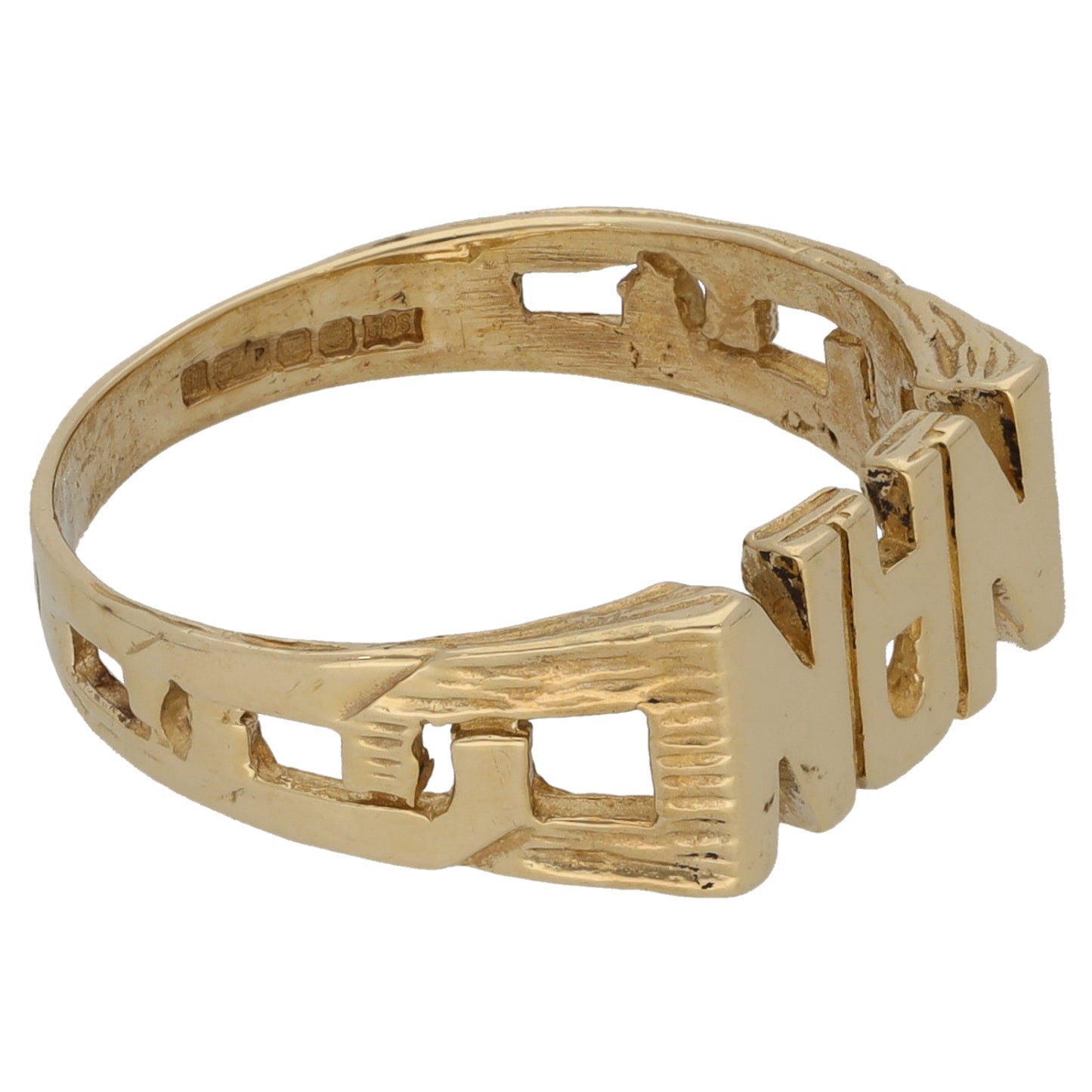 9ct Gold Nan Ring Size N