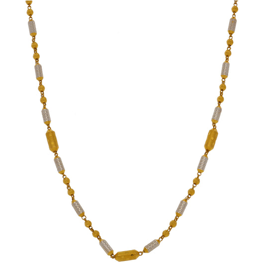 22ct Bicolour Gold Other Chain 18"