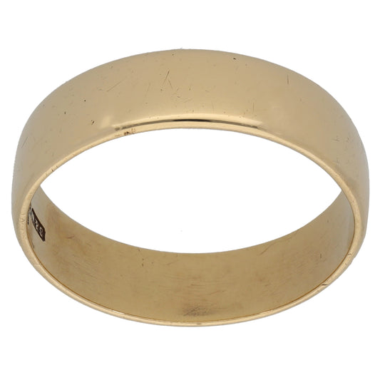 9ct Gold Plain Wedding Ring Size Y