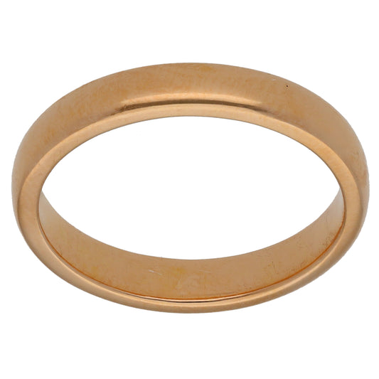 18ct Gold Plain Wedding Ring Size U 1/2