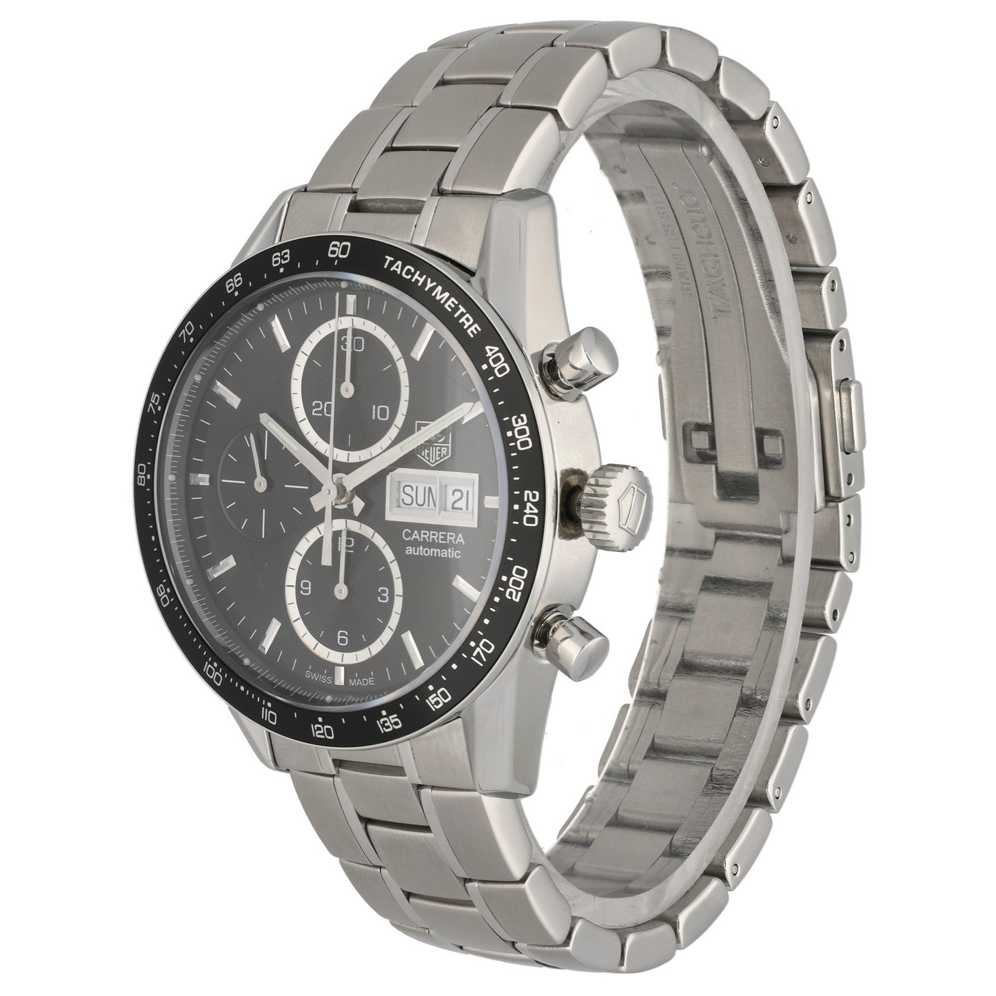 Tag Heuer Carrera Juan Manuel Fangio CV201AG 41mm Stainless Steel Watch