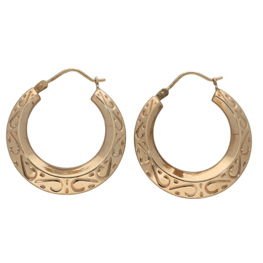 9ct Gold Creole Earrings