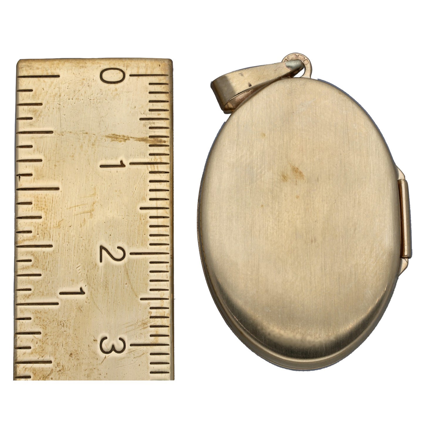 9ct Gold Patterned Locket Pendant
