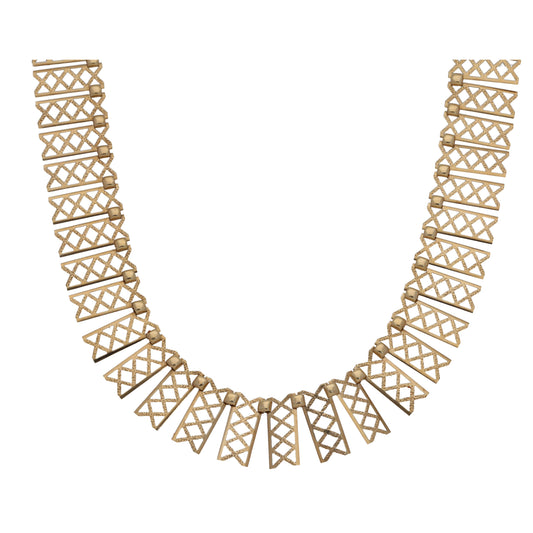9ct Gold Fancy Necklace 16"