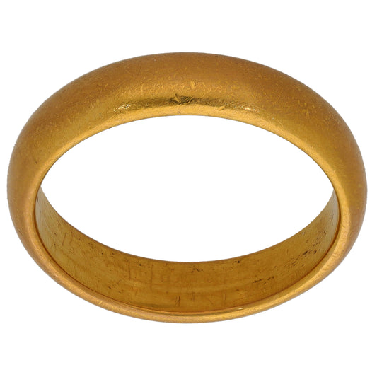 22ct Gold Plain Wedding Ring Size O