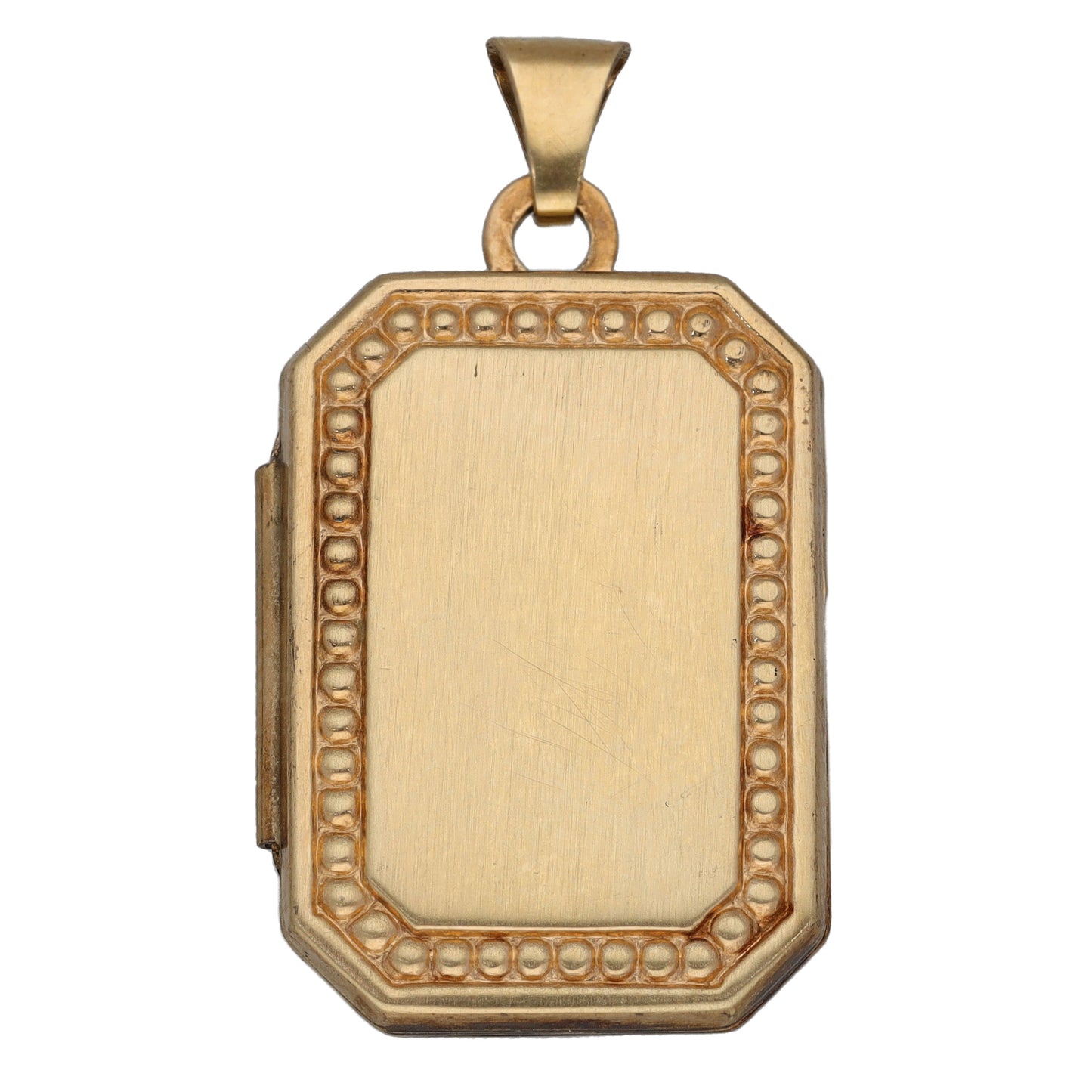 9ct Gold Patterned Locket Pendant