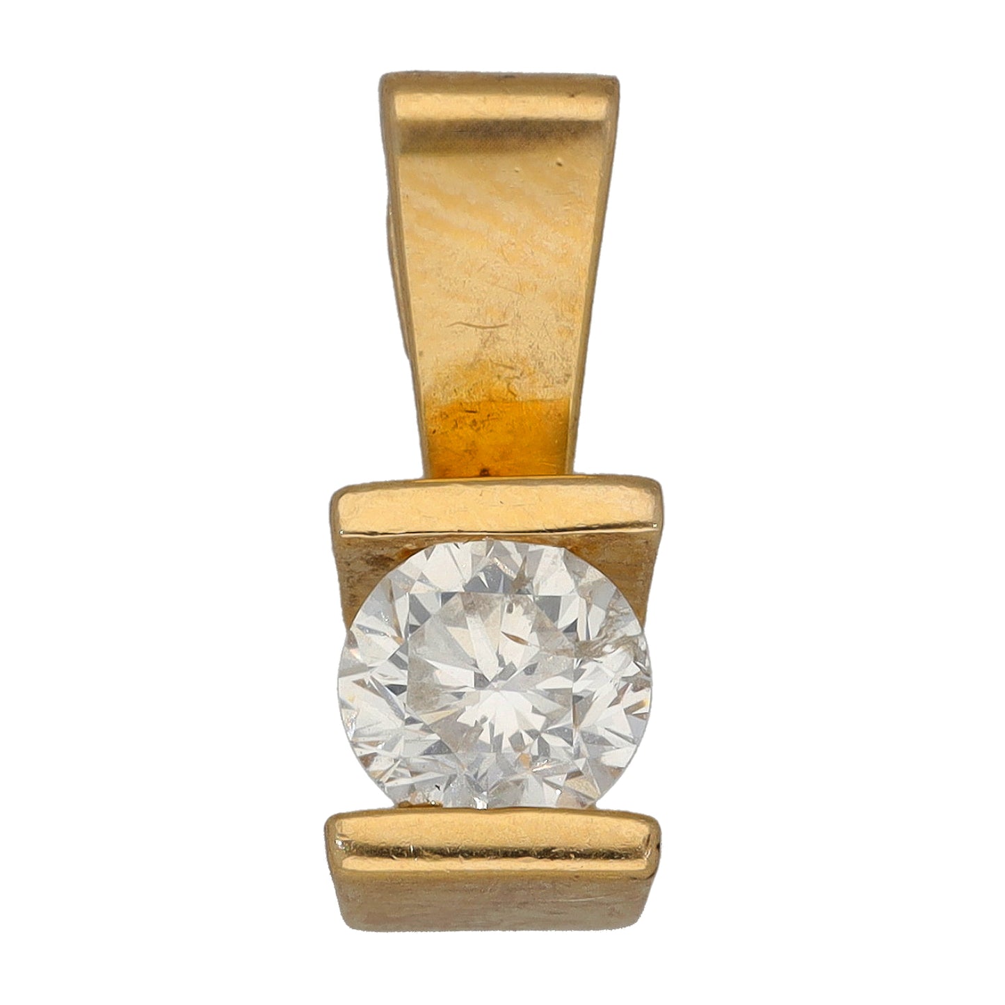 9ct Gold 0.45ct Diamond Solitaire Pendant