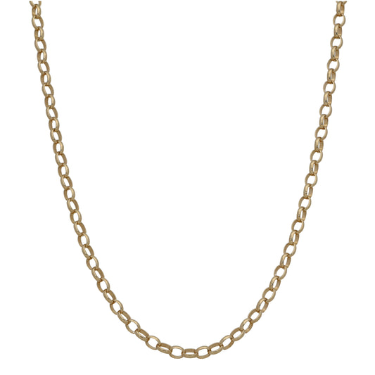 9ct Gold Belcher Chain 18"