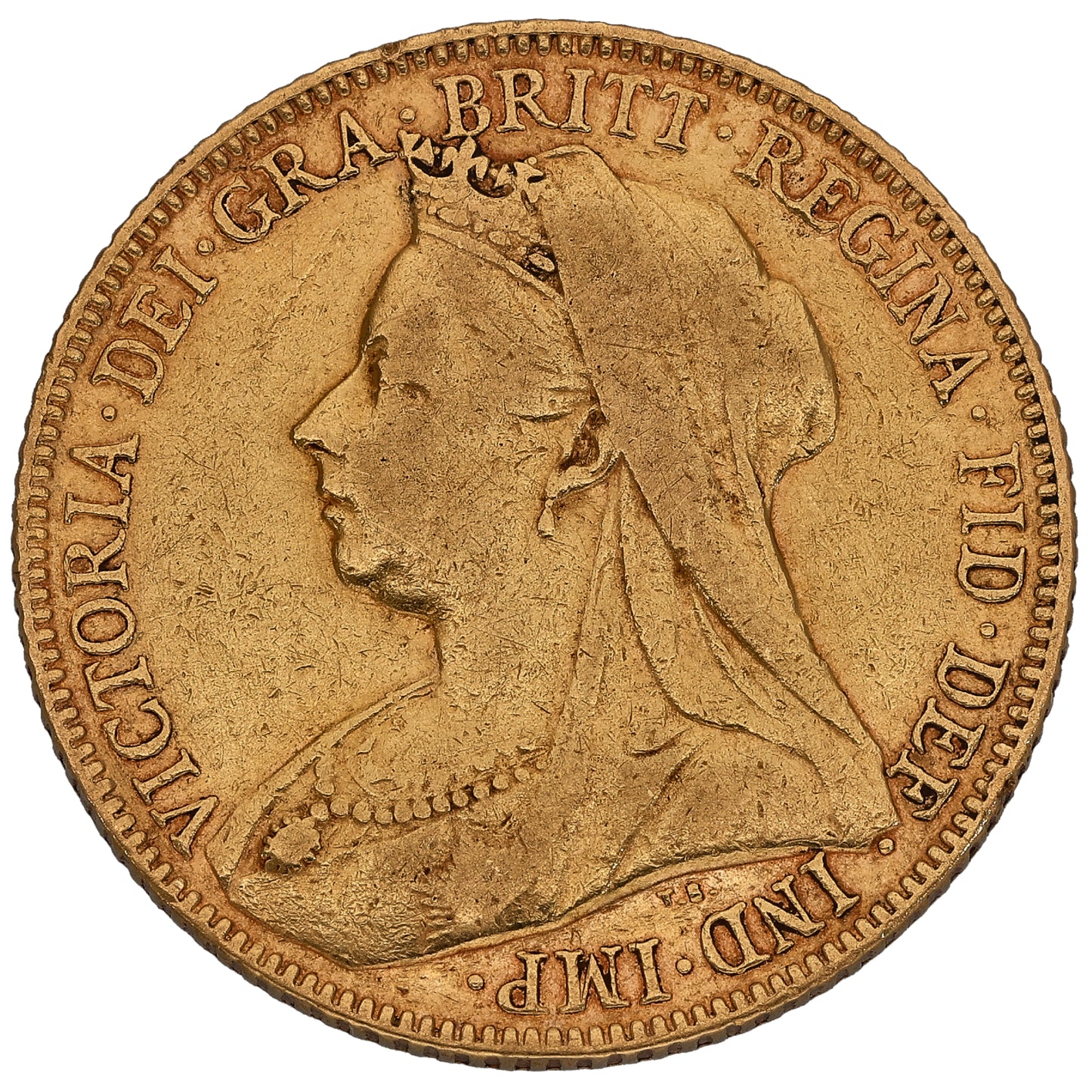 22ct Gold Queen Victoria Full Sovereign Coin 1900
