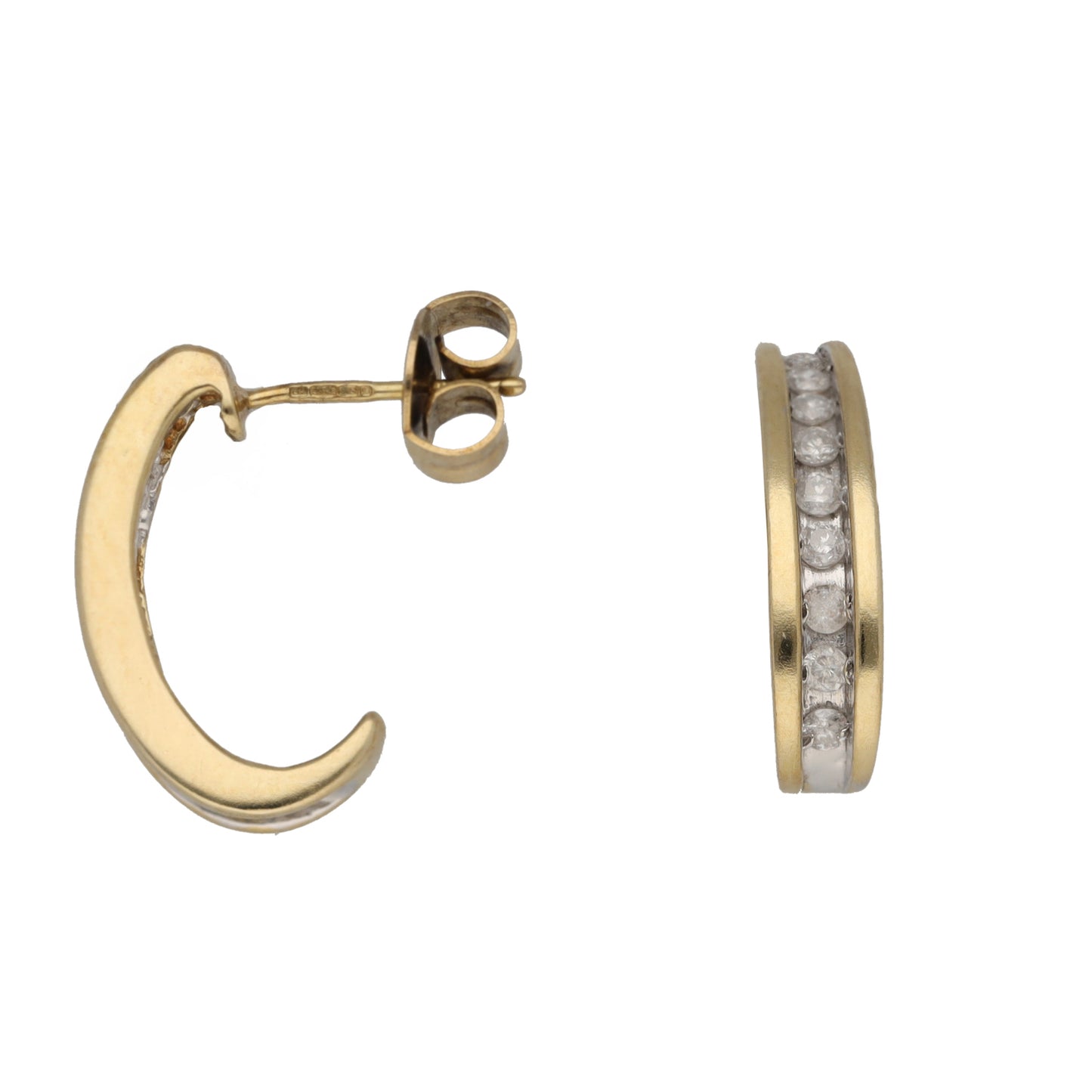 9ct Gold 0.36ct Diamond Alternative Earrings