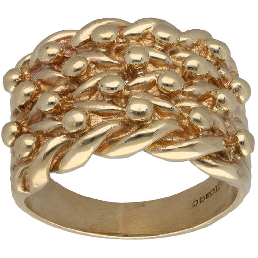 9ct Gold Keeper Ring Size U
