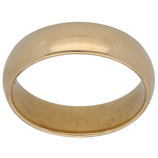 9ct Gold Plain Wedding Ring Size U