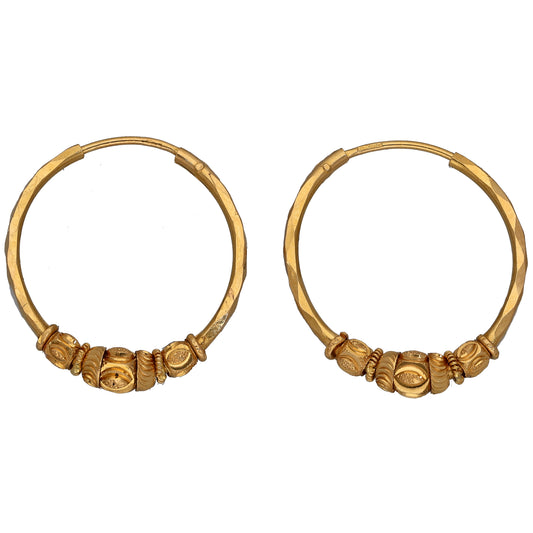22ct Gold Hoop Earrings
