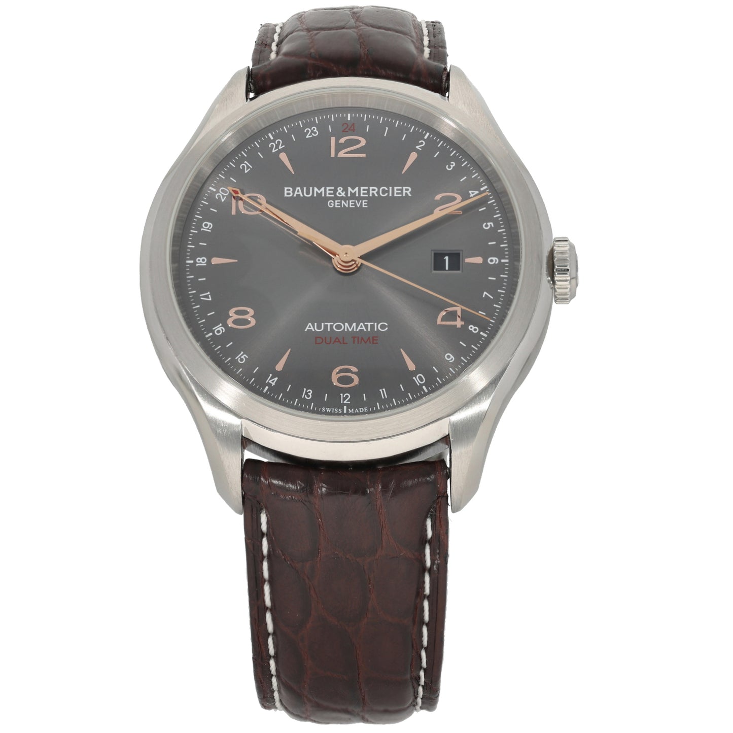 Baume Et Mercier Clifton 65730 43mm Stainless Steel Watch