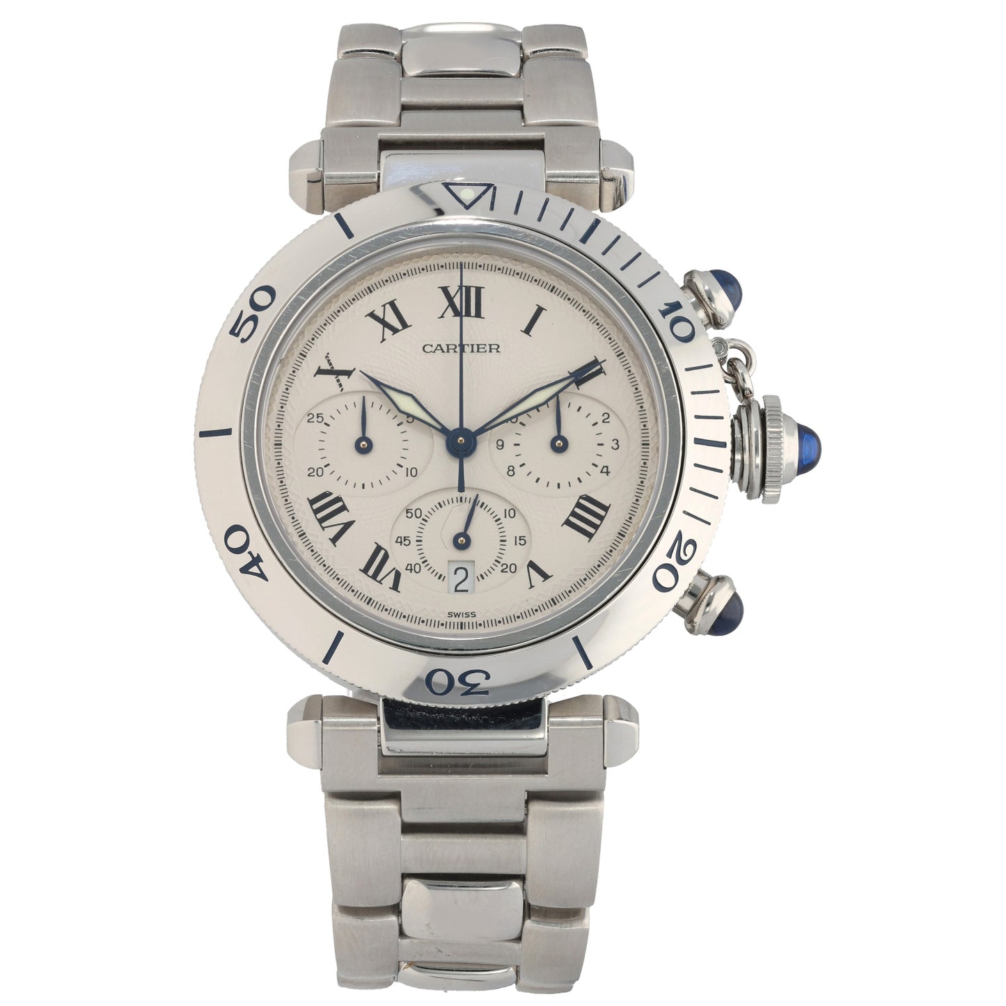 Cartier Pasha 1050 38mm Stainless Steel Watch