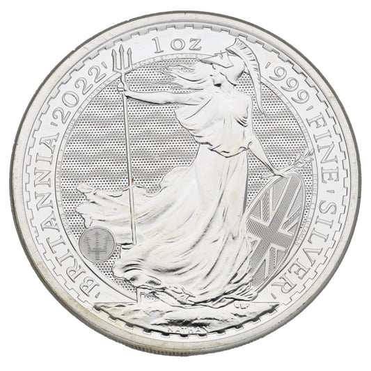 Fine Silver Queen Elizabeth II 1 OZ Britannia Coin 2022
